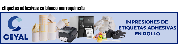 etiquetas adhesivas en blanco marroquinería