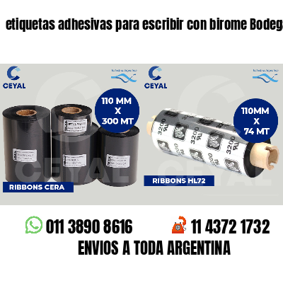 etiquetas adhesivas para escribir con birome Bodegas