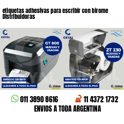 etiquetas adhesivas para escribir con birome Distribuidoras