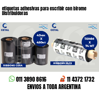 etiquetas adhesivas para escribir con birome Distribuidoras