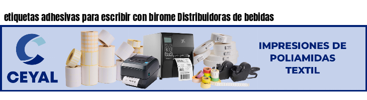 etiquetas adhesivas para escribir con birome Distribuidoras de bebidas