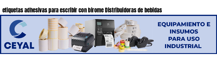 etiquetas adhesivas para escribir con birome Distribuidoras de bebidas