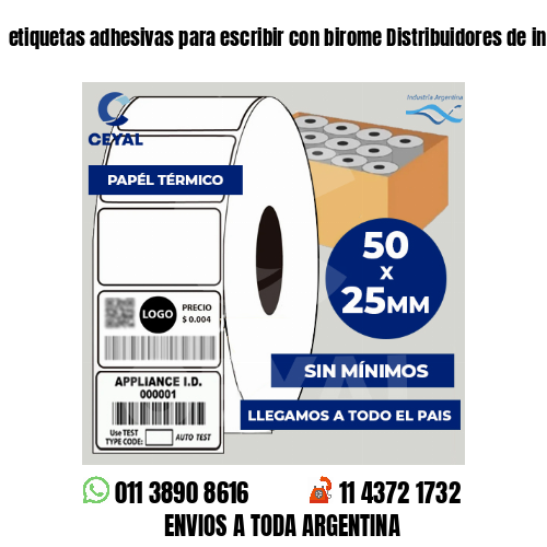 etiquetas adhesivas para escribir con birome Distribuidores de indumentaria