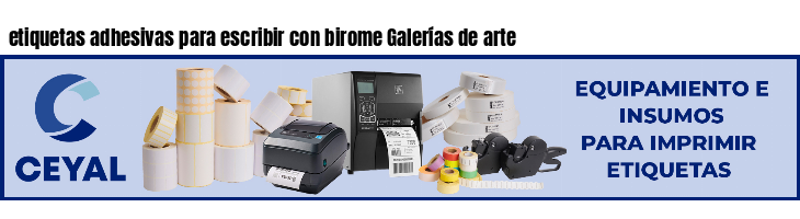 etiquetas adhesivas para escribir con birome Galerías de arte