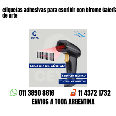 etiquetas adhesivas para escribir con birome Galerías de arte