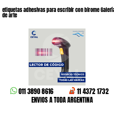 etiquetas adhesivas para escribir con birome Galerías de arte