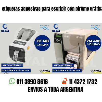 etiquetas adhesivas para escribir con birome Gráficas
