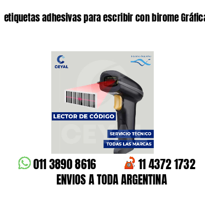 etiquetas adhesivas para escribir con birome Gráficas