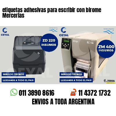 etiquetas adhesivas para escribir con birome Mercerías