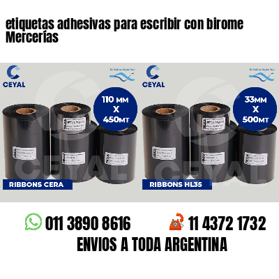 etiquetas adhesivas para escribir con birome Mercerías