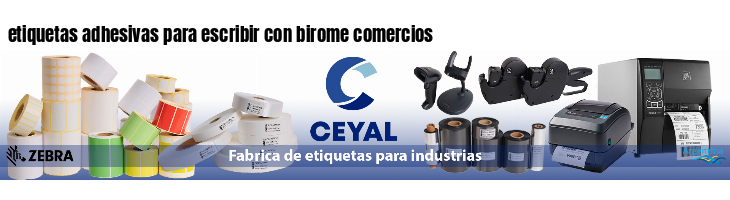 etiquetas adhesivas para escribir con birome comercios