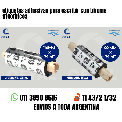 etiquetas adhesivas para escribir con birome frigorificos