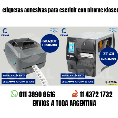 etiquetas adhesivas para escribir con birome kioscos