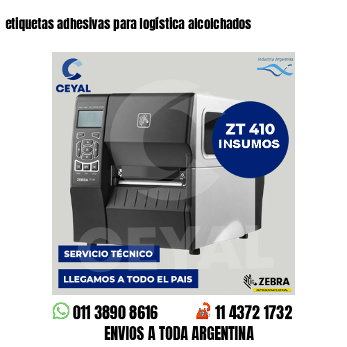 etiquetas adhesivas para logística alcolchados