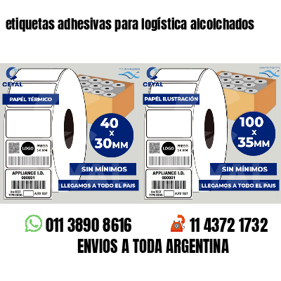 etiquetas adhesivas para logística alcolchados