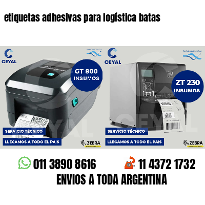 etiquetas adhesivas para logística batas