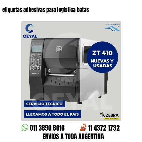 etiquetas adhesivas para logística batas