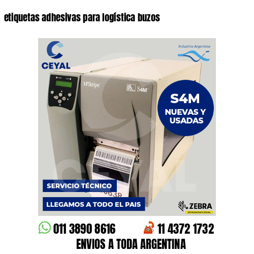 etiquetas adhesivas para logística buzos