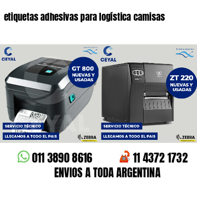 etiquetas adhesivas para logística camisas