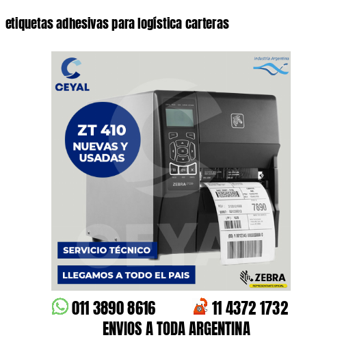 etiquetas adhesivas para logística carteras
