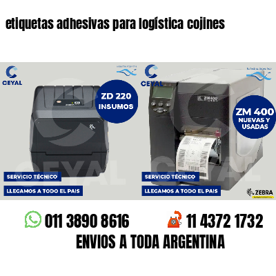 etiquetas adhesivas para logística cojines