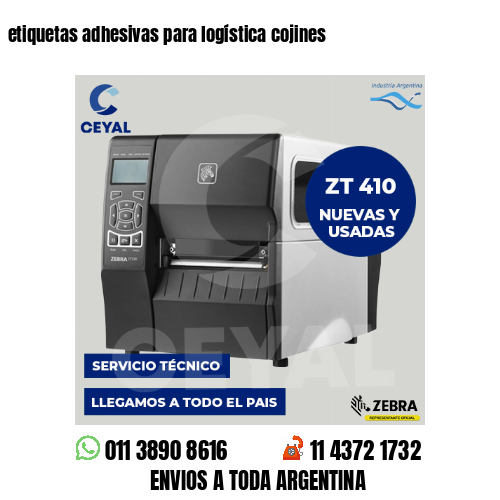 etiquetas adhesivas para logística cojines