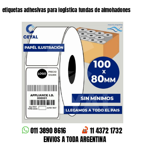 etiquetas adhesivas para logística fundas de almohadones