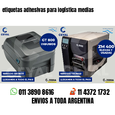 etiquetas adhesivas para logística medias