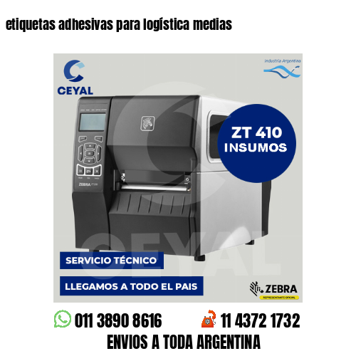 etiquetas adhesivas para logística medias