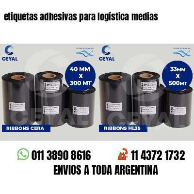 etiquetas adhesivas para logística medias