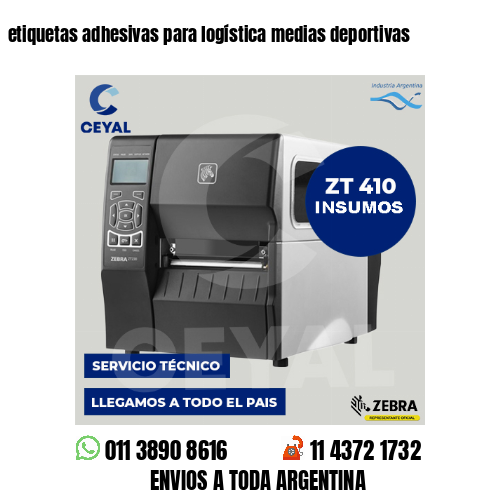 etiquetas adhesivas para logística medias deportivas