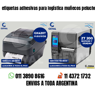 etiquetas adhesivas para logística muñecos peluche