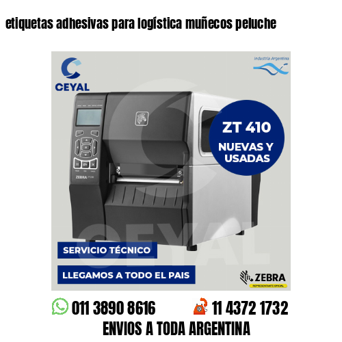etiquetas adhesivas para logística muñecos peluche