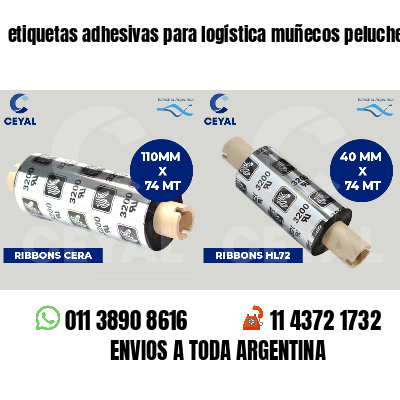 etiquetas adhesivas para logística muñecos peluche