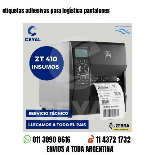 etiquetas adhesivas para logística pantalones