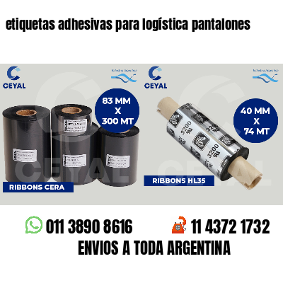 etiquetas adhesivas para logística pantalones