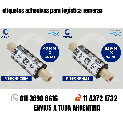 etiquetas adhesivas para logística remeras