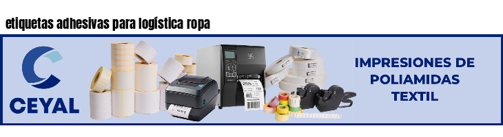 etiquetas adhesivas para logística ropa