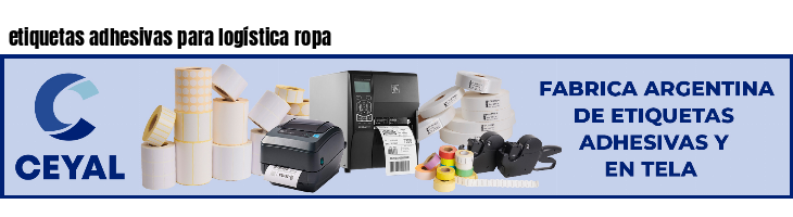 etiquetas adhesivas para logística ropa