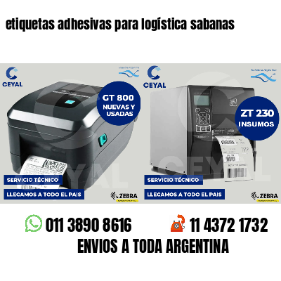 etiquetas adhesivas para logística sabanas
