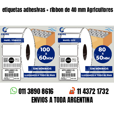 etiquetas adhesivas ribbon de 40 mm Agricultores