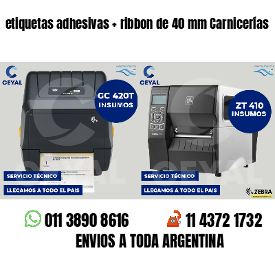 etiquetas adhesivas ribbon de 40 mm Carnicerías