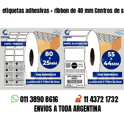 etiquetas adhesivas ribbon de 40 mm Centros de salud
