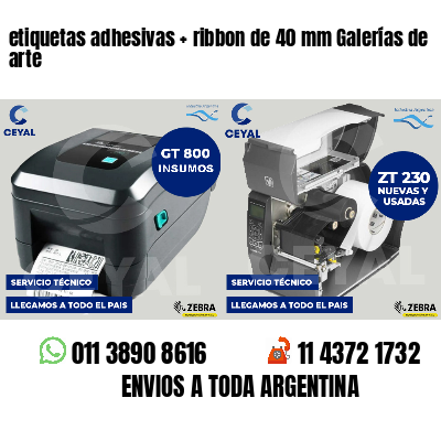etiquetas adhesivas   ribbon de 40 mm Galerías de arte