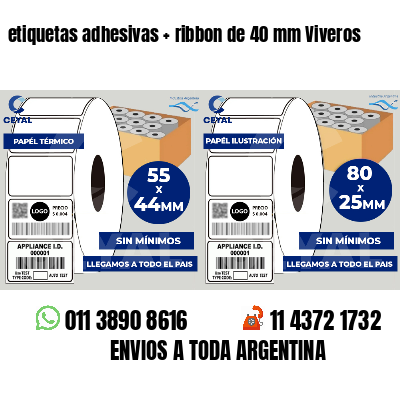 etiquetas adhesivas ribbon de 40 mm Viveros
