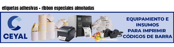 etiquetas adhesivas   ribbon especiales almohadas