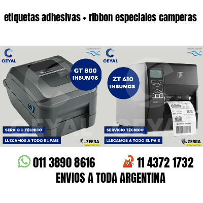 etiquetas adhesivas   ribbon especiales camperas