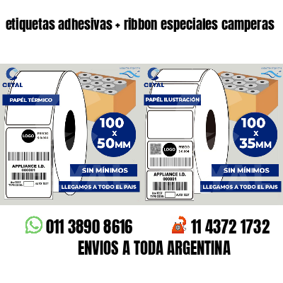 etiquetas adhesivas   ribbon especiales camperas