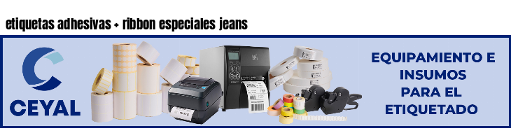 etiquetas adhesivas   ribbon especiales jeans