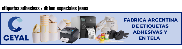 etiquetas adhesivas ribbon especiales jeans